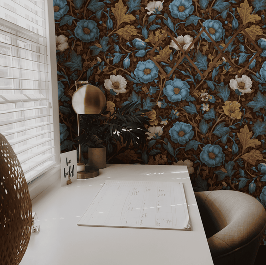 Azure Thistle Wallpaper