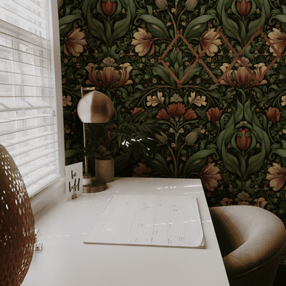 Verdant Tulip Wallpaper