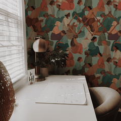 Seated Women Wallpaper