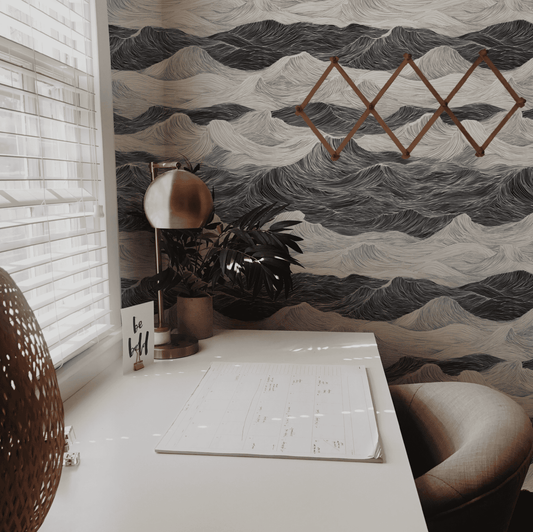 Inky Swells Wallpaper