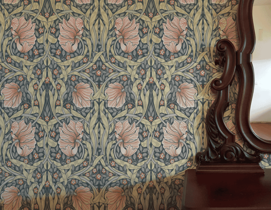 William Morris Pimpernel Pink Wallpaper