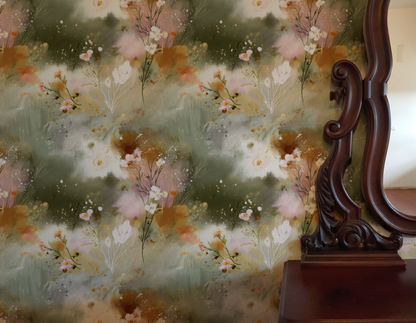 Mossy Bloom Wallpaper