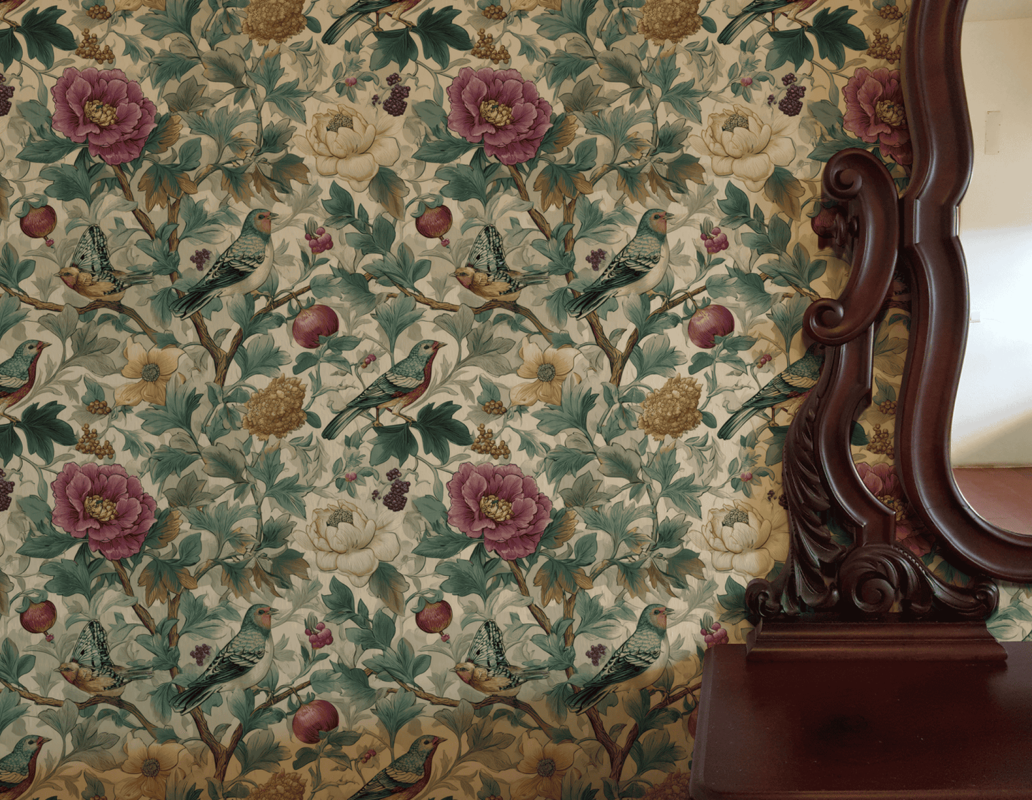 Pastel Aviary Wallpaper