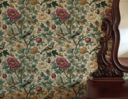 Pastel Aviary Wallpaper