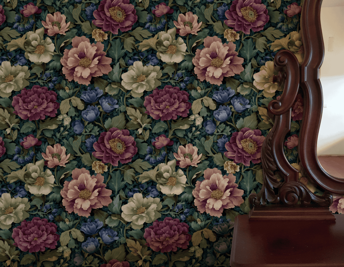 Amethyst Fronds Wallpaper