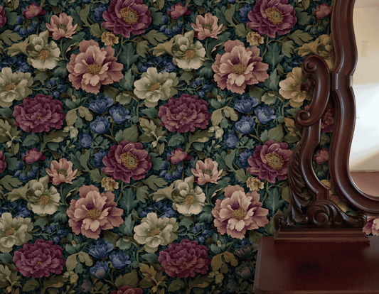 Amethyst Fronds Wallpaper