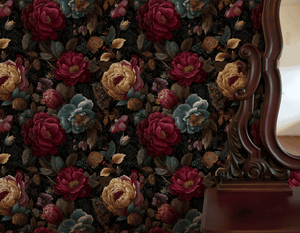 Midnight Peony Wallpaper