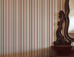 Cranberry Stripe Wallpaper