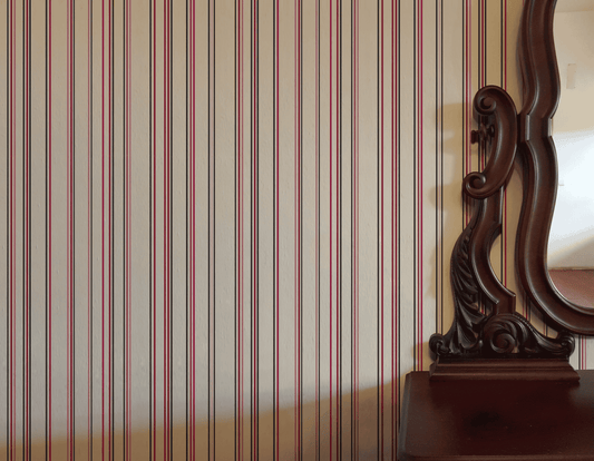 Cranberry Stripe Wallpaper