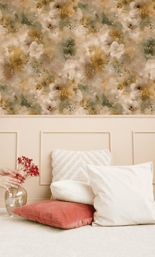 Glimmering Ivory Wallpaper