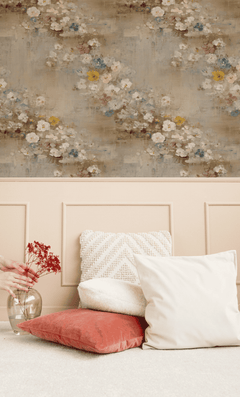Plaster Petals Wallpaper