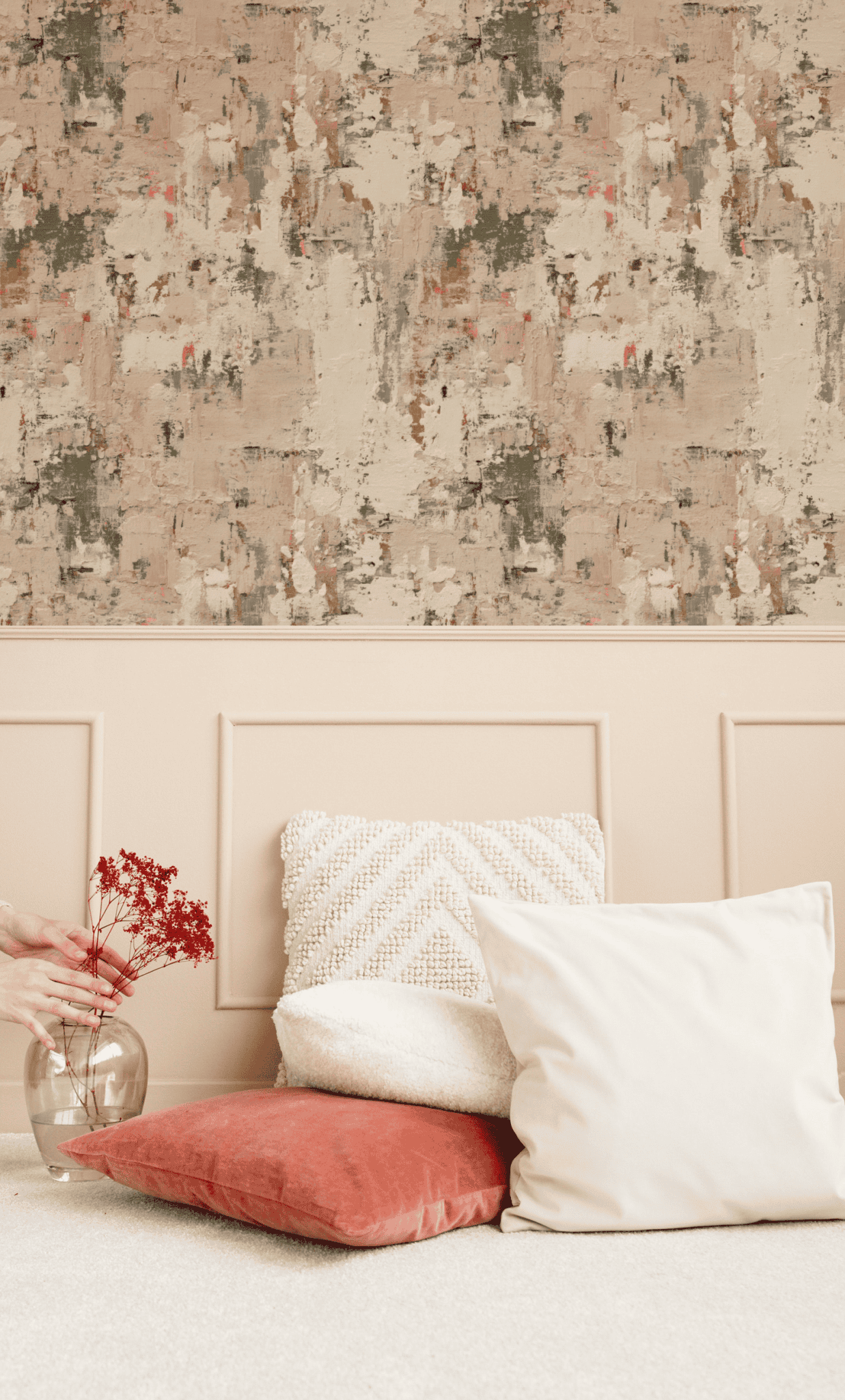 Chalky Brushstroke Wallpaper