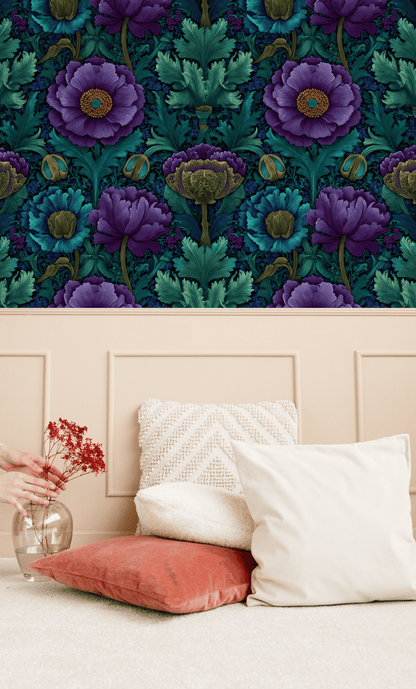 Iridescent Peony Wallpaper