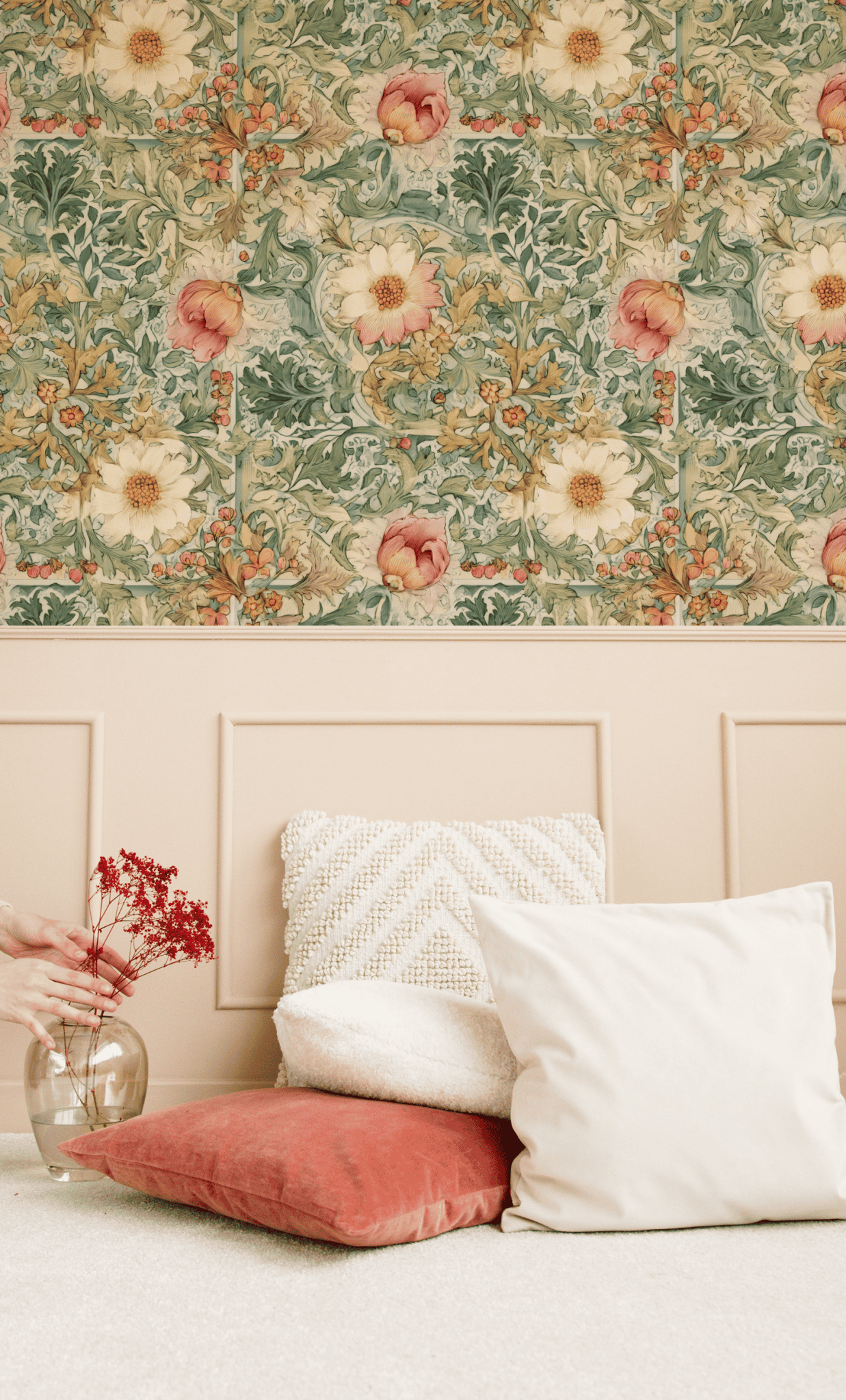 Indigo Clover Wallpaper