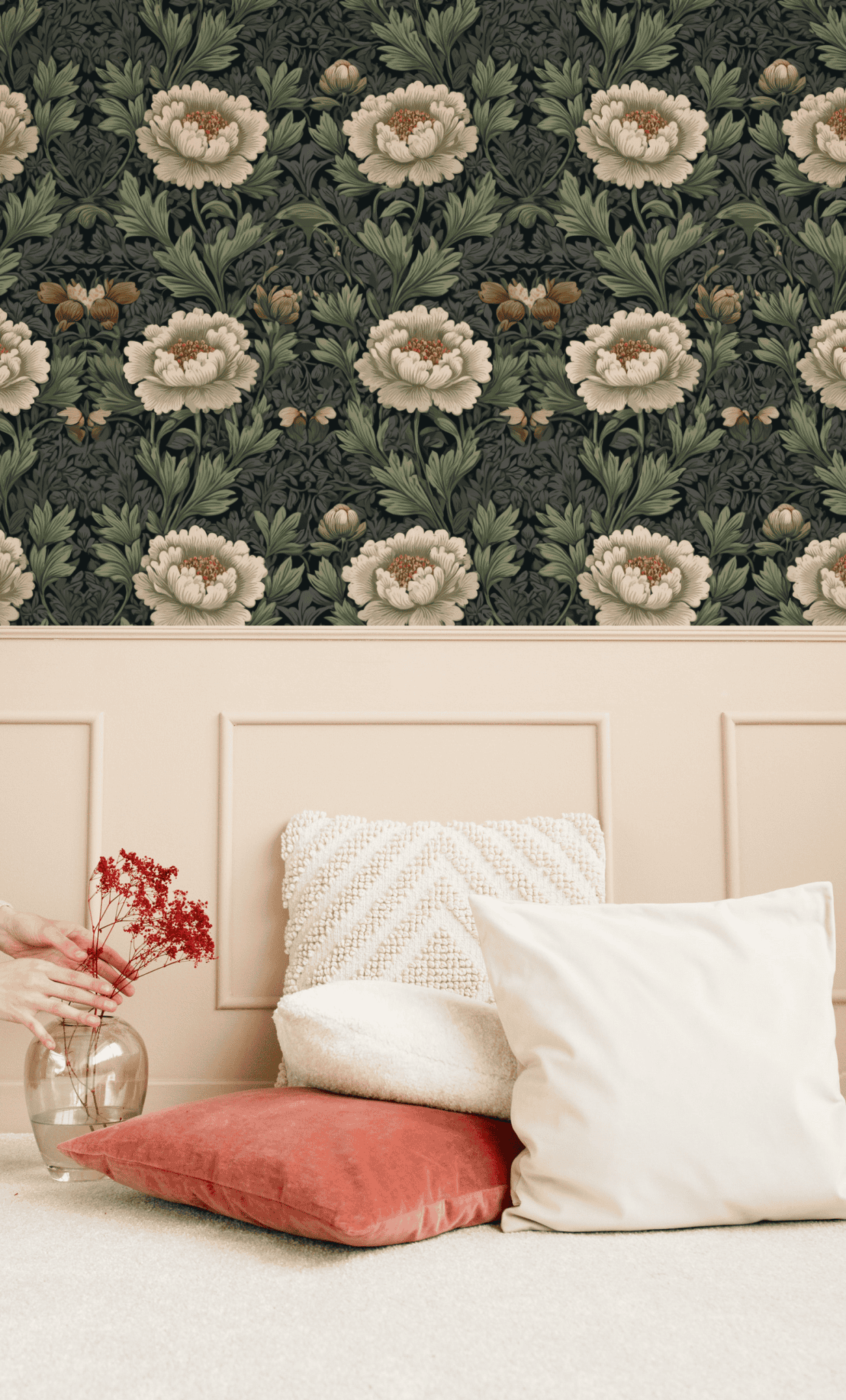 Pewter Petal Wallpaper