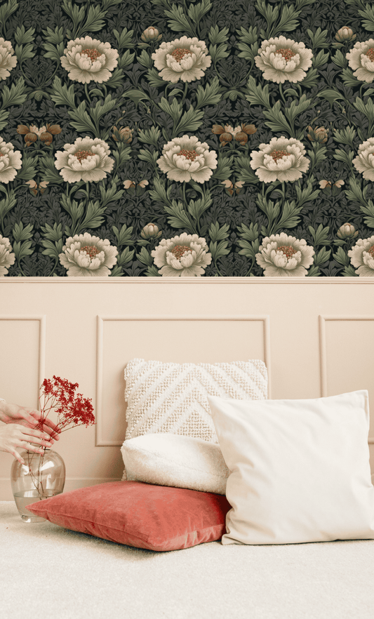 Pewter Petal Wallpaper