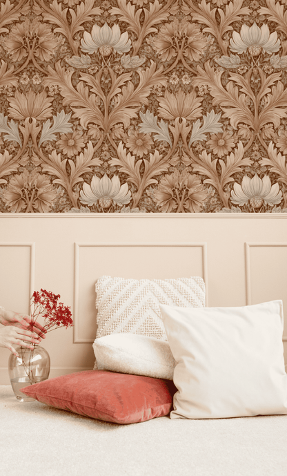 Sepia Lotus Wallpaper