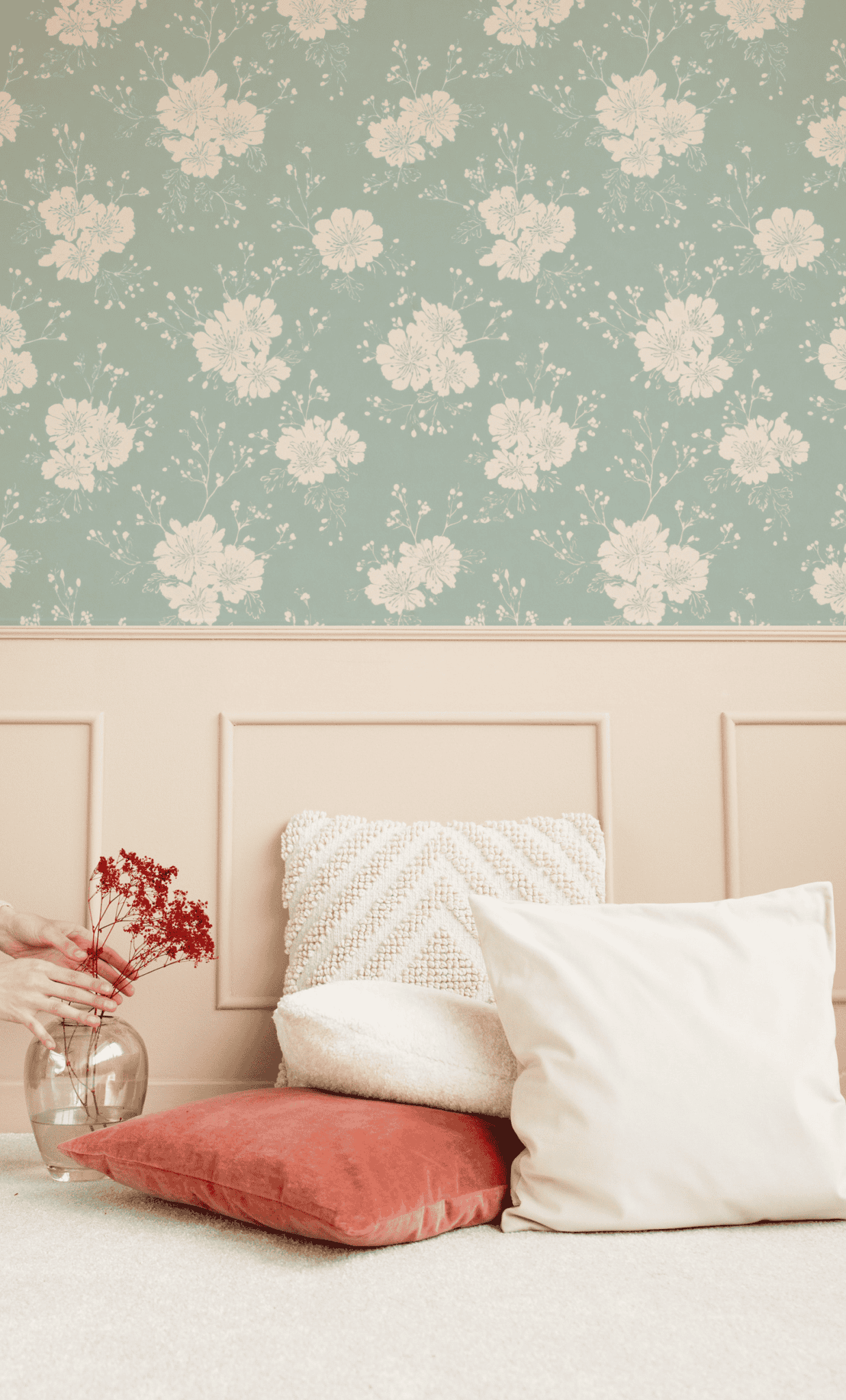 Chalky Flora Wallpaper