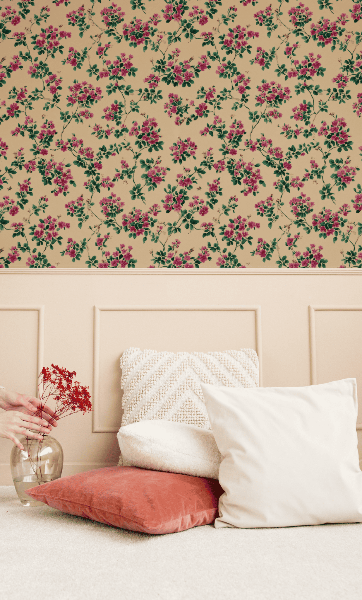 Cerise Vine Wallpaper