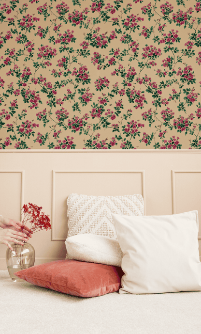 Cerise Vine Wallpaper