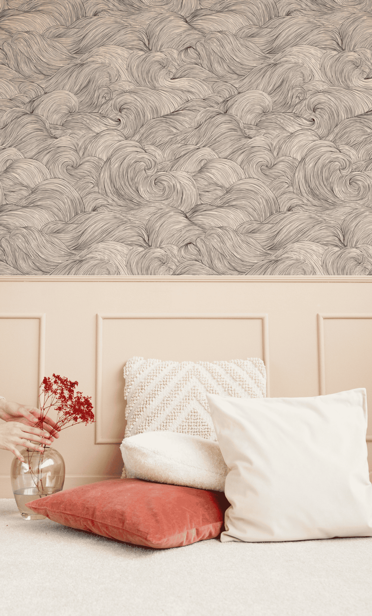 Linear Swirls Wallpaper