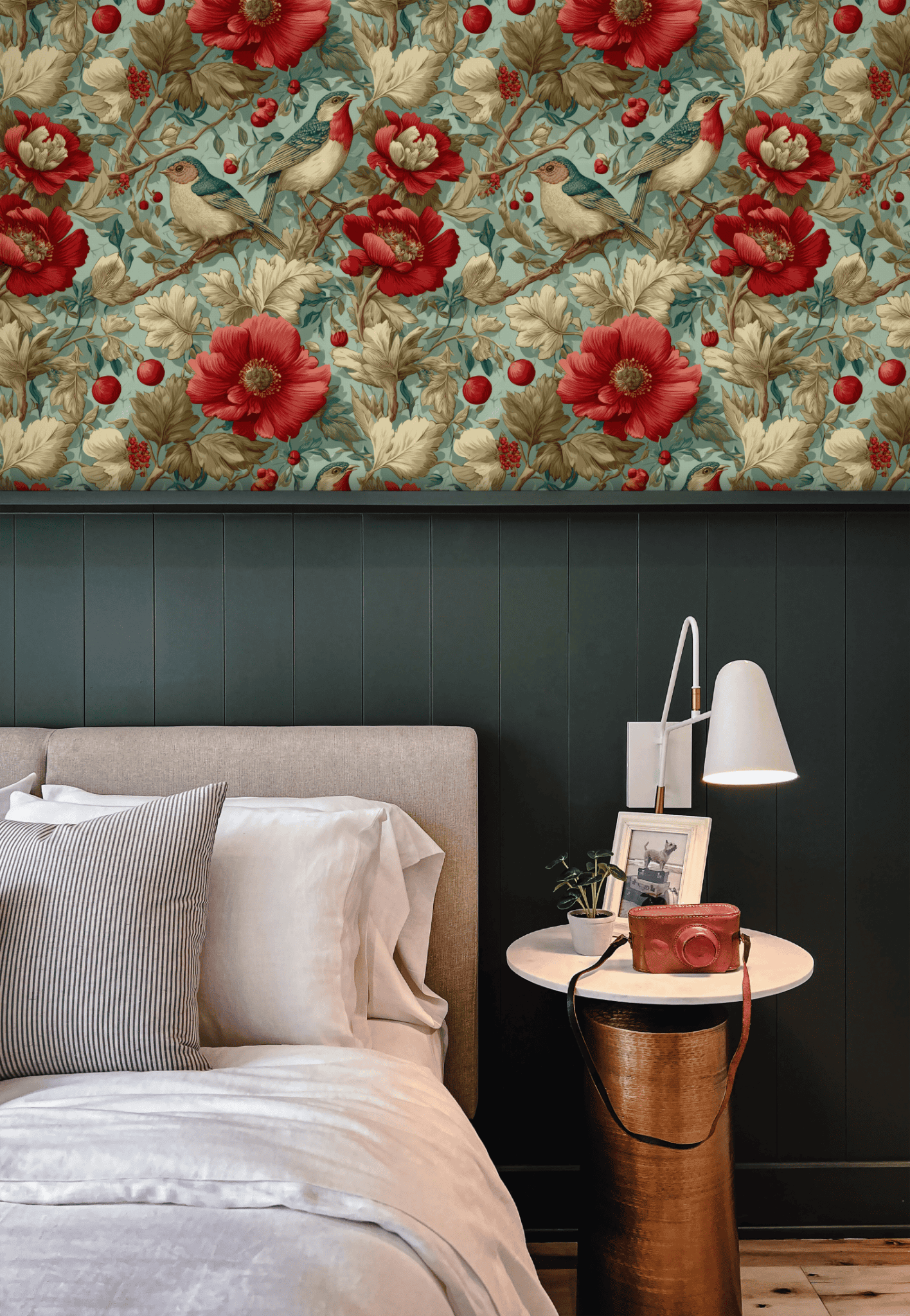 Burgundy Bloom Wallpaper