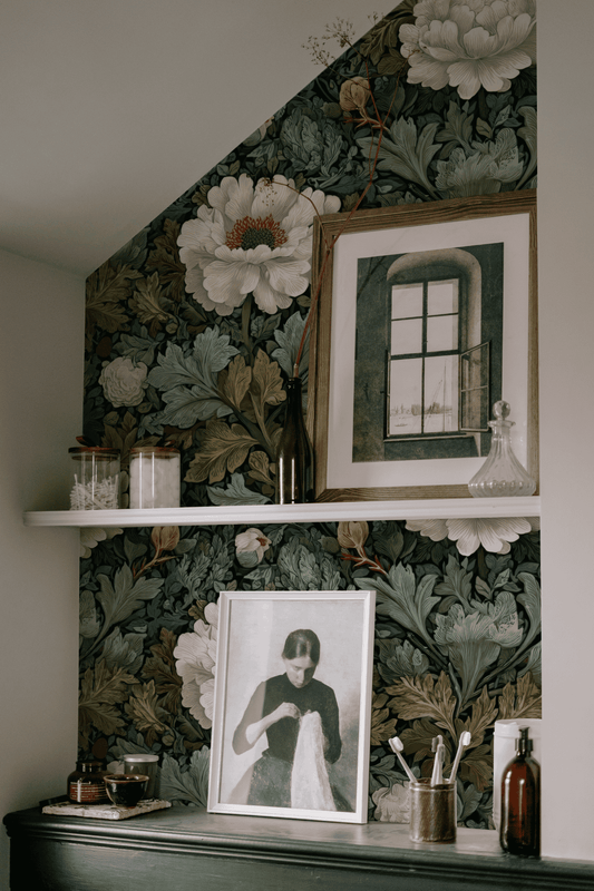 Ivory Anemone Wallpaper