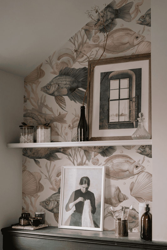 Nautical Scales Wallpaper