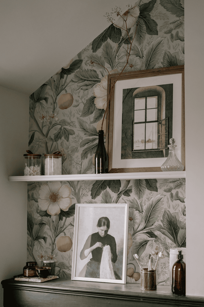 Neutral Orchard Wallpaper