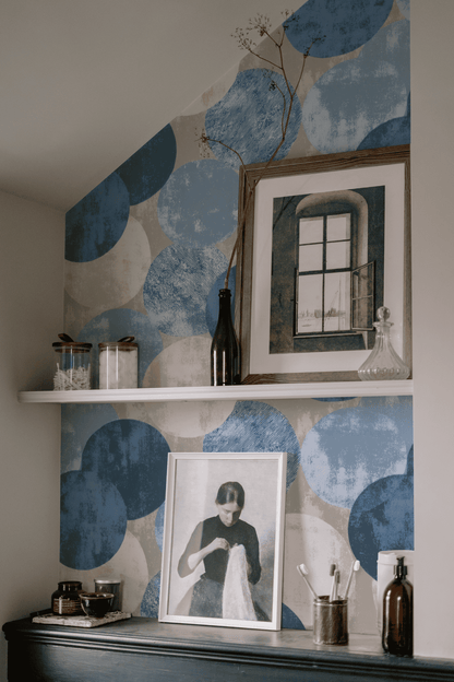 Indigo Grunge Wallpaper