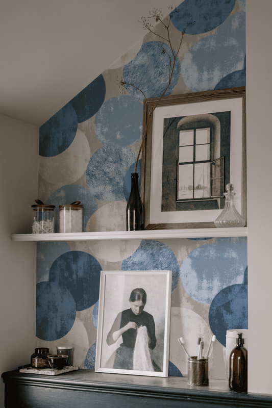 Indigo Grunge Wallpaper