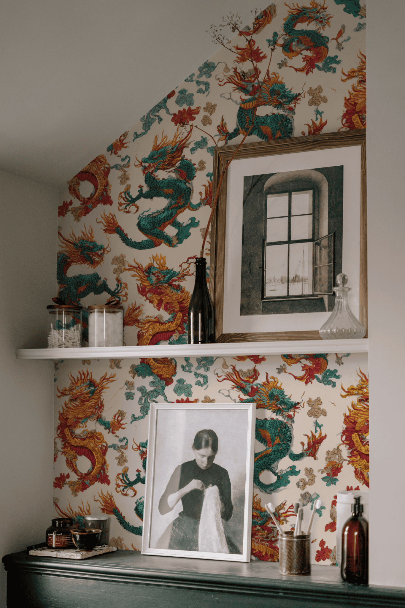 Teal Dynasty Wallpaper