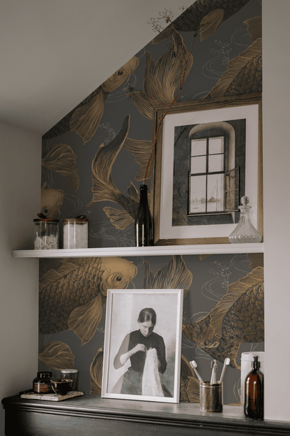 Metallic Scales Wallpaper