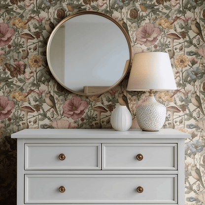 Vintage Aviary Wallpaper