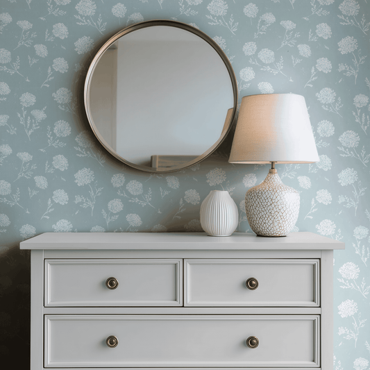 Powderpuff Posies Wallpaper