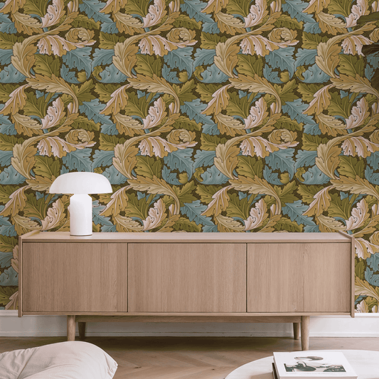 William Morris Acanthus Green Wallpaper