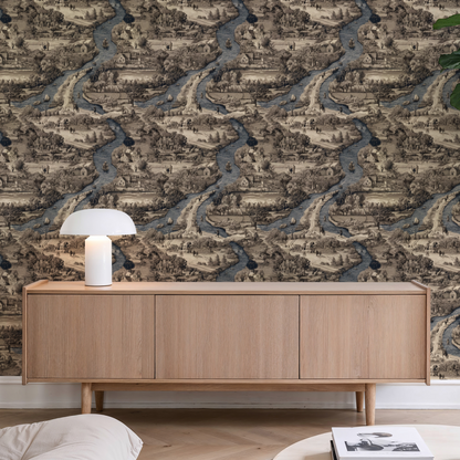 Vintage Toile Wallpaper