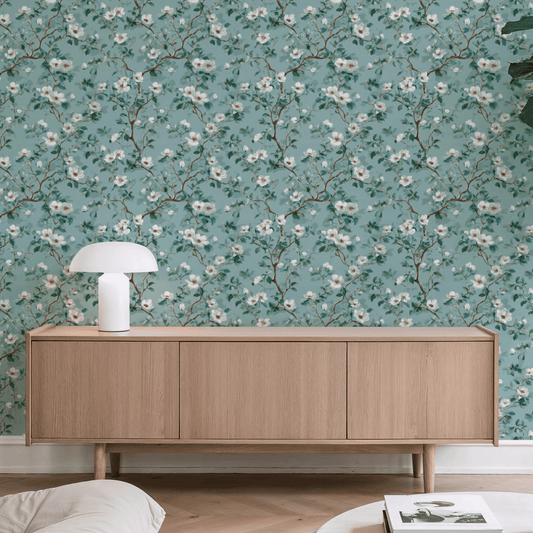 Celadon Blossom Wallpaper