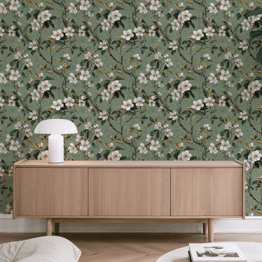 Sage Dogwood Wallpaper