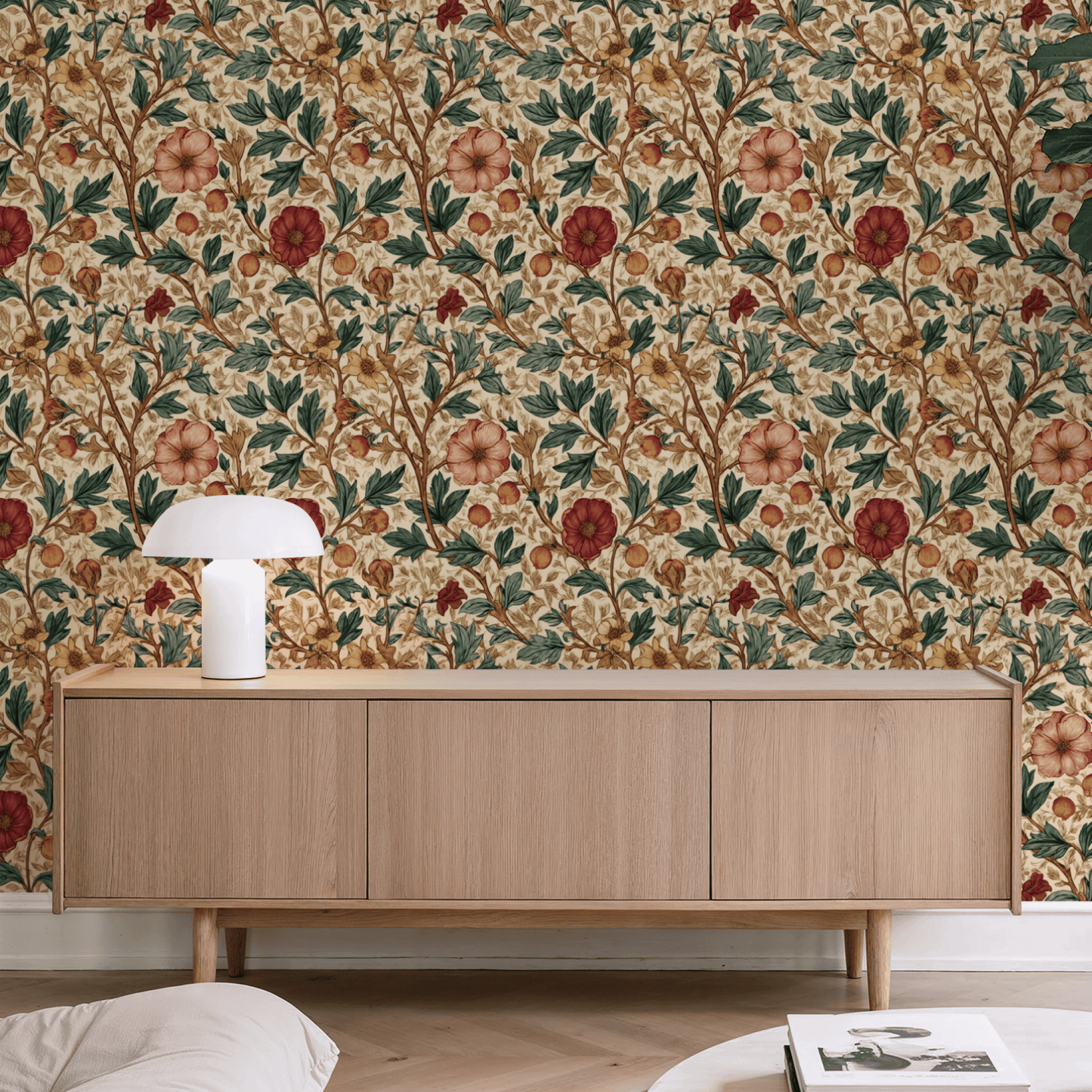 Pomegranate Clover Wallpaper