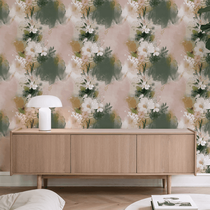 Painted Flora Wallpaper