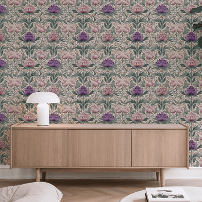 Lilac Verdure Wallpaper