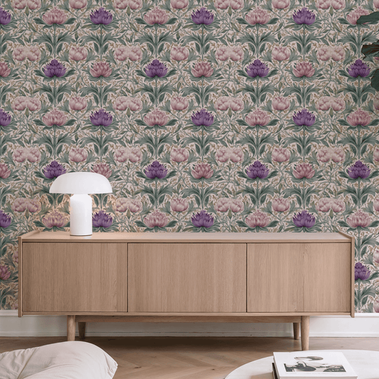 Lilac Verdure Wallpaper