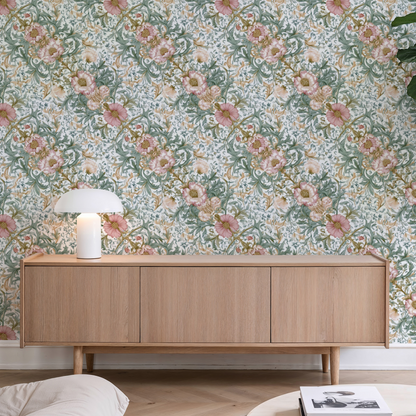 Rosy Verdure Wallpaper