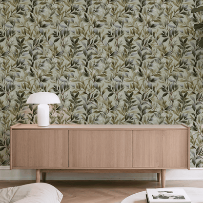 Olive Foliage Wallpaper