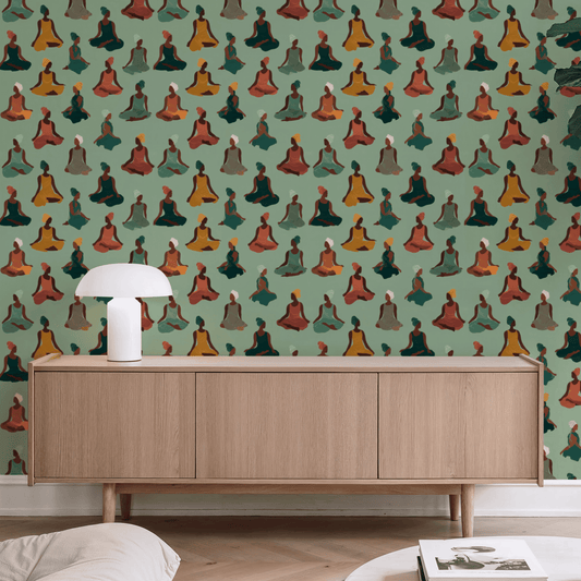 Pastel Yoga Wallpaper