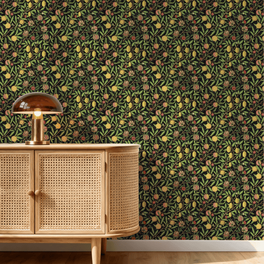William Morris Fruit (Or Pomegranate) Dark Wallpaper