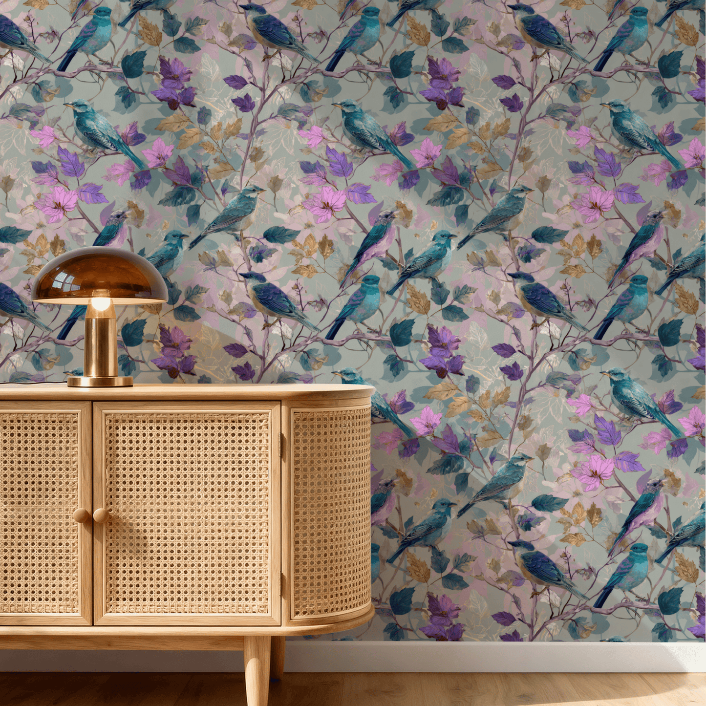 Indigo Tapestry Wallpaper