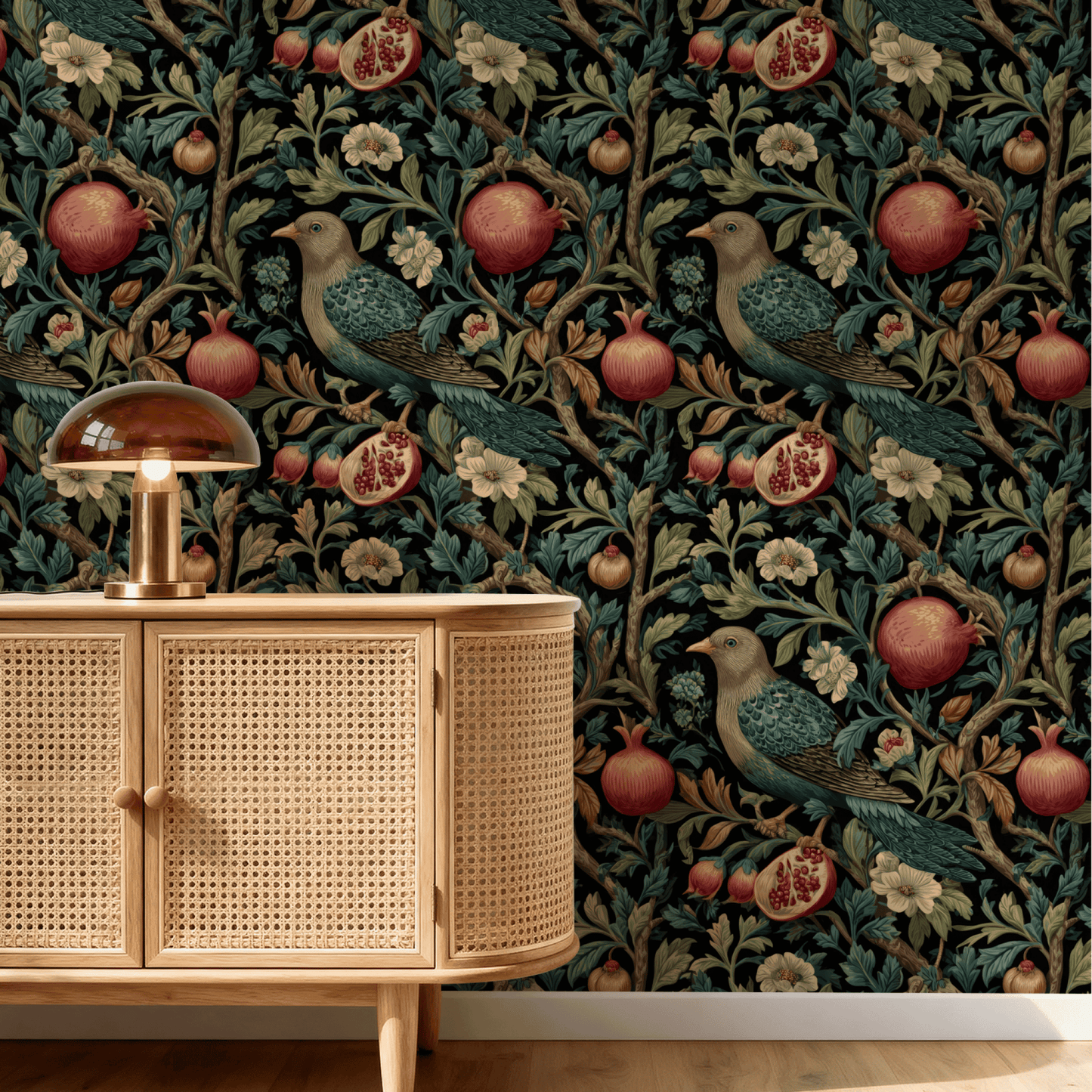 Crimson Avian Wallpaper