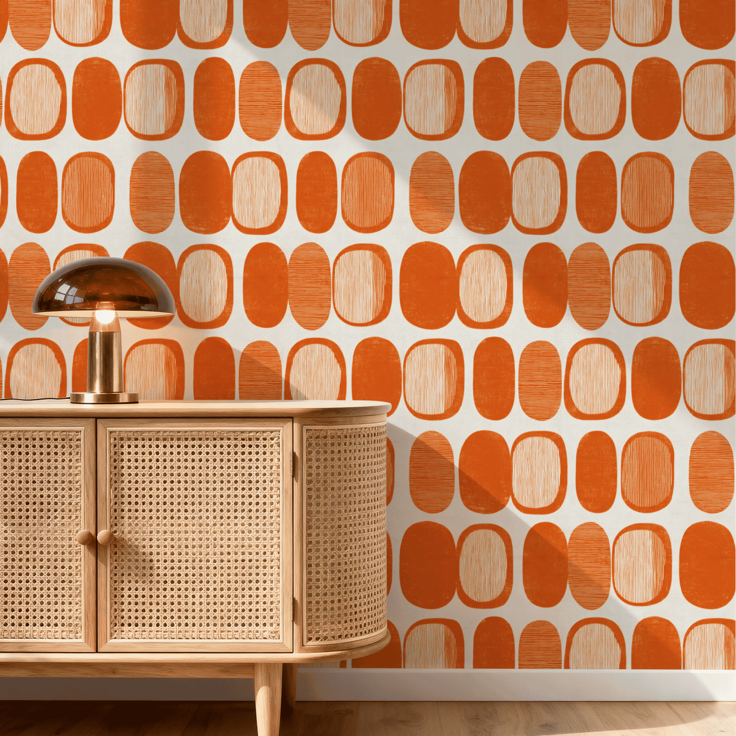 Tangerine Mod Wallpaper